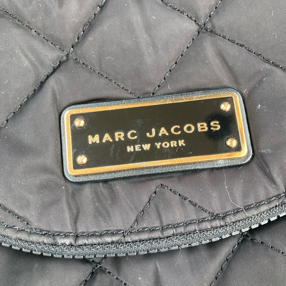 Marc Jacobs Black & Gold  Nylon Quilted Natasha Crossbody Bag - Picture 11 of 14